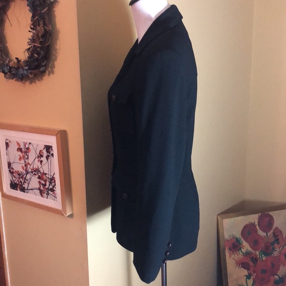 Vintage EXPRESSIONS Size 4 Field Military Inspired Blazer Detailed buttons USA - Picture 6 of 13